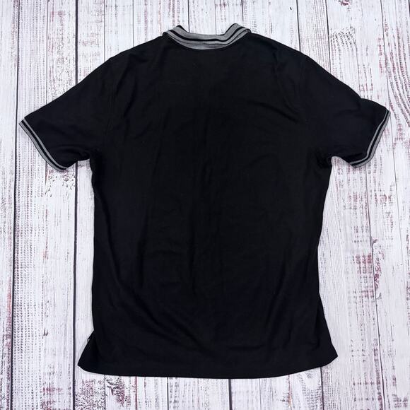 Psycho Bunny Pima Piqué Polo XXL Black/Gray Tipped Collar - Picture 2 of 6